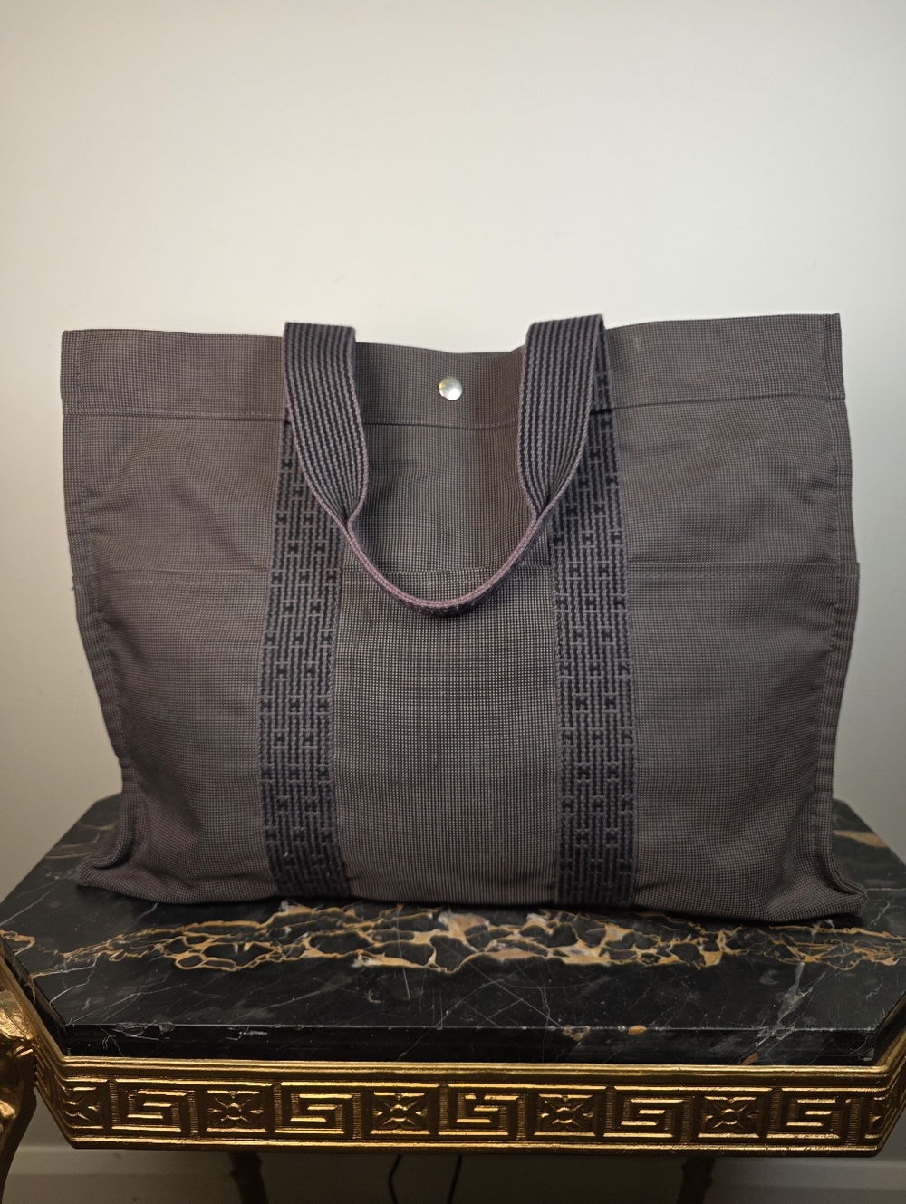 Vintage Hermes Herline TGM Tote 1990s Authentic - Picture 12 of 12